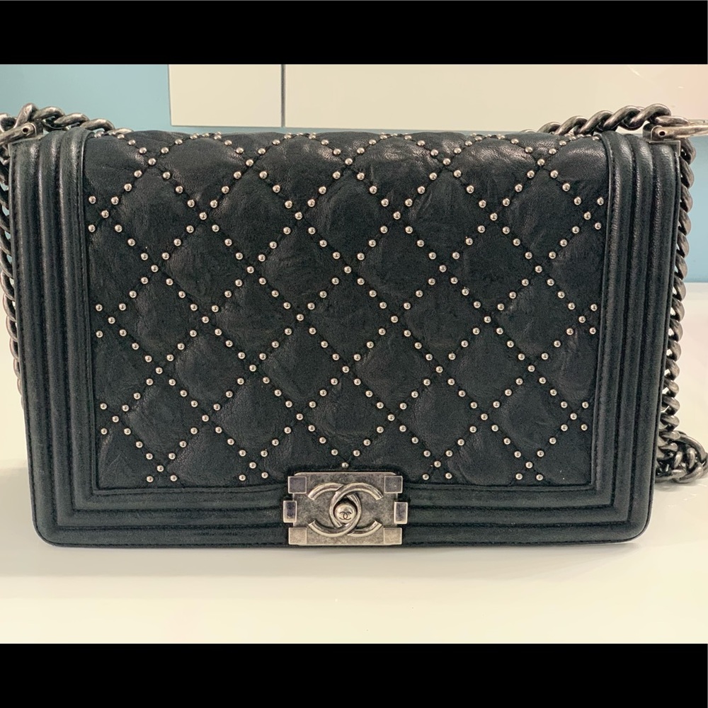Chanel Boy Flap studded